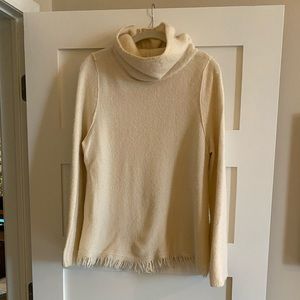 Cream turtleneck sweater - Anthropologie, size L